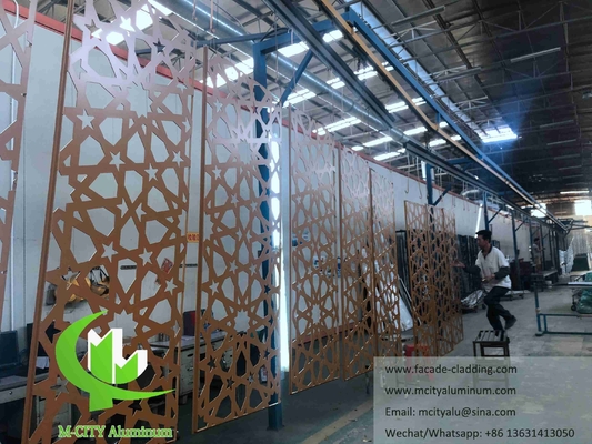 Padrões de corte de fachada de alumínio arquitetônico para a mesquita Islã