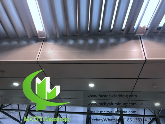Painel de ecrã de alumínio de chapa metálica perfurada revestida em pó de arquitectura
