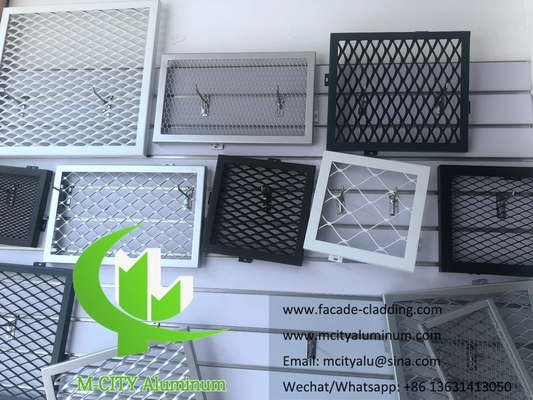 Revestimento Metálico Retalho de Alumínio Ecrã Expandido Para Revestimento de Parede Panéis de fachada Decoração