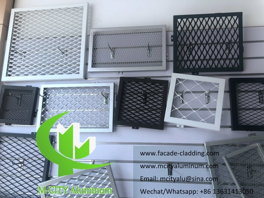Painel de tela de alumínio de malha expandida para fachada exterior