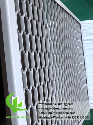 Painel de tela de alumínio de malha expandida para fachada exterior