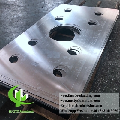 Folha de corte a laser de alumínio exterior de metal Corte a laser de fachada de alumínio arquitetônico para parede de cortina