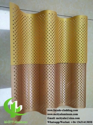 Painéis de alumínio 3D para fachada de hotel fabricantes de chapas de metal personalizadas