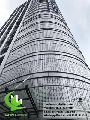 Fornecedor da China Painel perfurado de alumínio metálico revestido em pó para revestimento exterior de fachada