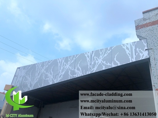 China fornecedor Painel de alumínio perfurado metálico revestido em pó para revestimento exterior de fachada