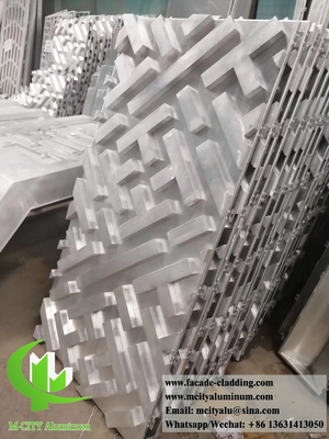 Painéis de alumínio 3D para fachada de hotel fabricantes de chapas de metal personalizadas