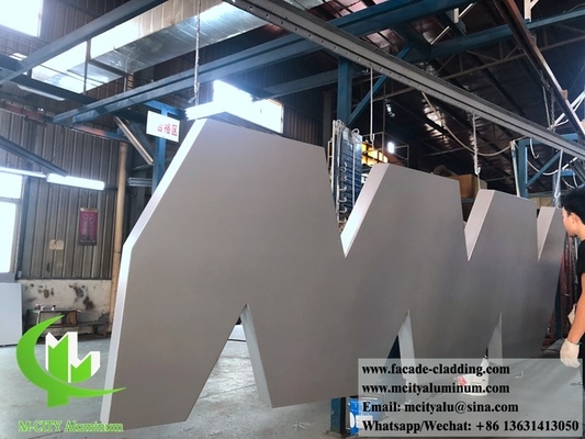 Painéis metálicos 3D folha de alumínio para revestimento de parede material de construção arquitetônico