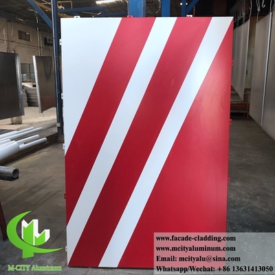 Painel de alumínio exterior para corte CNC de revestimento de parede revestido de pó branco