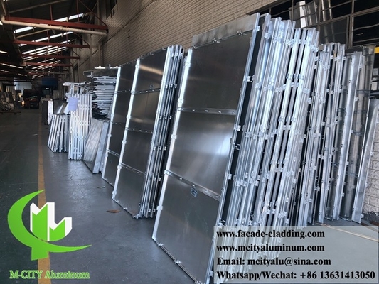 Parede de cortina de painel de alumínio sólido para revestimento de fachada fluorocarbonato durável