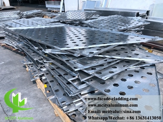 Painel de chapa perforada CNC revestimento exterior de fachada de chapa de alumínio para revestimento exterior de fachada