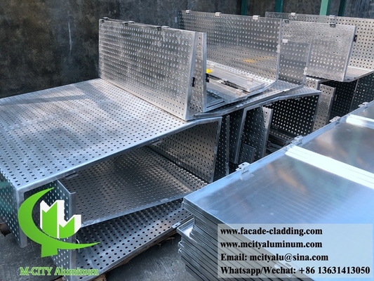 Painel de chapa perforada CNC revestimento exterior de fachada de chapa de alumínio para revestimento exterior de fachada