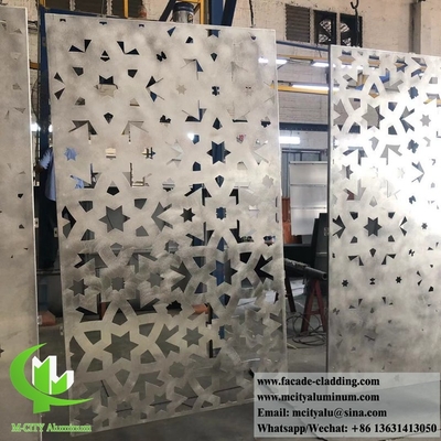 Painéis de alumínio de chapas metálicas cortadas a laser para sistemas de fachada de revestimento de parede de edifícios