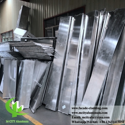Parede cortina de painel metálico CNC de alumínio fluorocarbonato perforado para revestimento de fachada