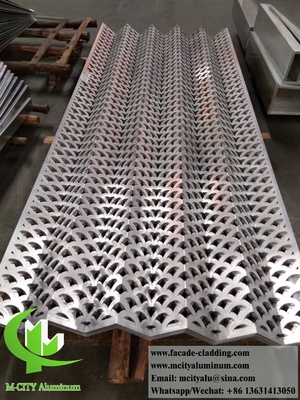 Corte a laser Fornecedor de fachada de alumínio na China folha de metal fábrica de fachada de revestimento de alumínio 3003 material