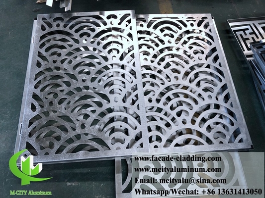 Ecrã de corte a laser de 8 mm Revestimento de fachada de painéis de alumínio de chapa metálica para revestimento exterior de fachada