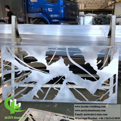 Ecrã de corte a laser de 8 mm Revestimento de fachada de painéis de alumínio de chapa metálica para revestimento exterior de fachada