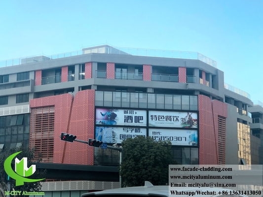 China Painéis de revestimento metálico perfurados fachadas metálicas folha de alumínio de 3 mm