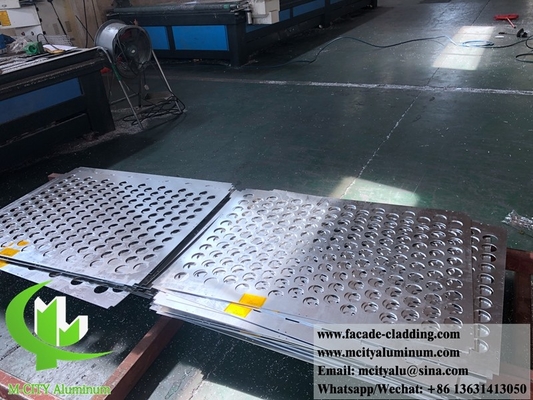 Painéis de alumínio dobrados em 3D para fachadas de edifícios