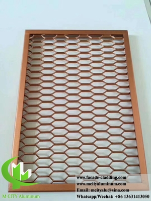 Revestimento Metálico Retalho de Alumínio Ecrã Expandido Para Revestimento de Parede Panéis de fachada Decoração
