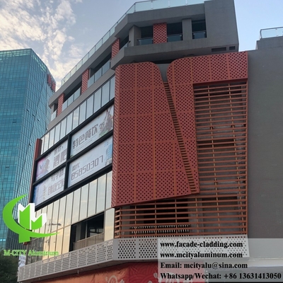 Revestimento de paredes exteriores Fornecedor de chapas perforadas de painéis de alumínio para fachadas metálicas na China