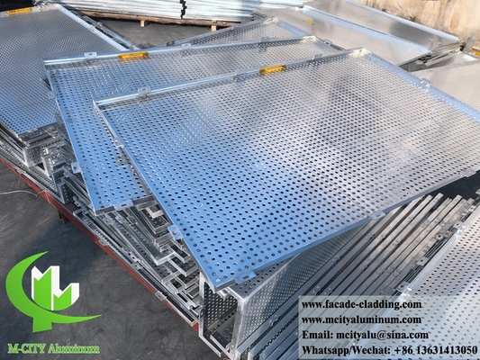 Ecrã de alumínio perfurado CNC Revestimento de fachada de painel de alumínio de chapa metálica 4 mm