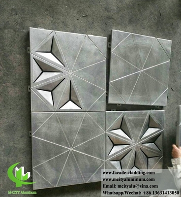 Painéis de alumínio dobrados em 3D para fachadas de edifícios