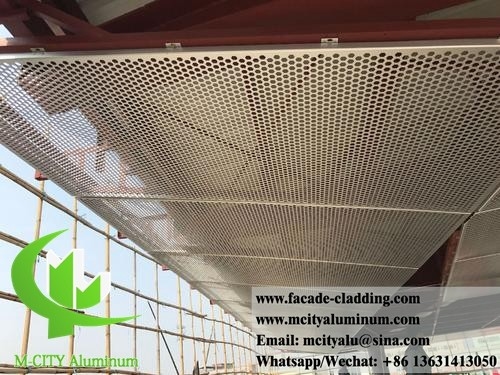 Exterior revestimento de metal perfurado fachadas de metal fábrica de alumínio na China