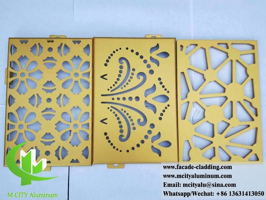 Exterior revestimento de metal perfurado fachadas de metal fábrica de alumínio na China