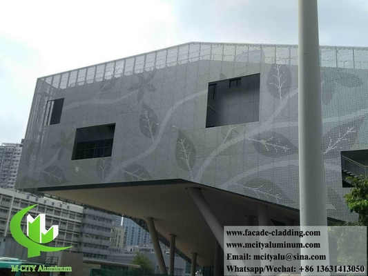 revestimento em pó de painéis de alumínio cortados a CNC parede cortina de alumínio para revestimento de fachada