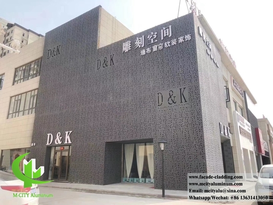 Painéis de revestimento metálico perfurado fachadas de alumínio fornecedor em Guangzhou China