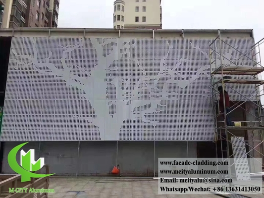 Painéis de revestimento metálico perfurado fachadas de alumínio fornecedor em Guangzhou China