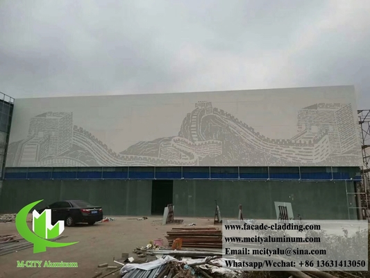 Anti-óxido fachadas metálicas perfuradas painéis de revestimento de alumínio fornecedor na China