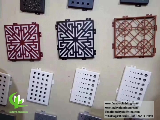 Painéis metálicos com corte a laser para fachada, revestimento de parede, decoração de parede, material de alumínio