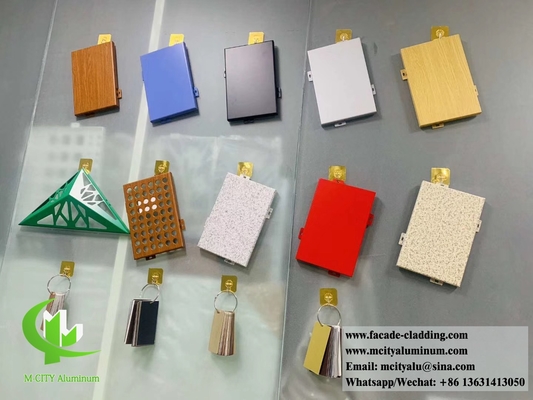 Fábrica de alumínio de fachada de tela perfurada de fachadas metálicas na China