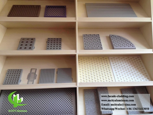 Ecrã de metal para revestimento de parede, painéis de fachada de alumínio China Supplier