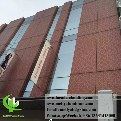 Fabrica de alumínio de fachadas metálicas de revestimento metálico perfurado durável em Guangzhou