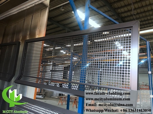 Fabrica de alumínio de fachadas metálicas de revestimento metálico perfurado durável em Guangzhou