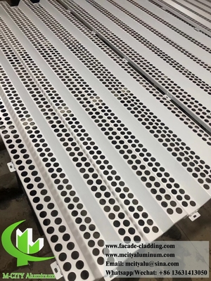 Ecrãs metálicas para fachadas revestidas em pó de revestimento de parede de chapa metálica de alumínio