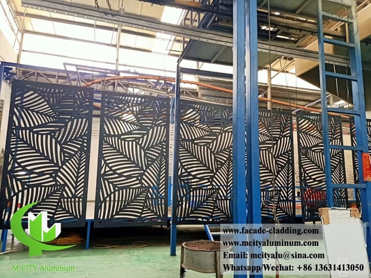 Painel perforado de alumínio revestimento de fachada de chapa de metal de espessura de 2,5 mm para decoração de fachada de parede de cortina