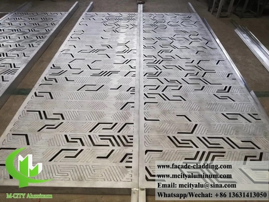 Chapa de alumínio para revestimento de parede, fachadas, painéis metálicos ocos, cortada a laser