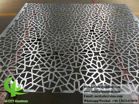 Ecrã de alumínio perfurado cortado a laser e ecrã de metal/para cercas, fachadas, revestimentos decorativos