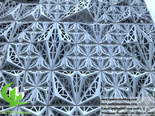 Painel decorativo de alumínio oco de forma 3D revestimento sólido folha de metal de alumínio
