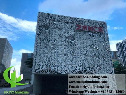 Painel decorativo de alumínio oco de forma 3D revestimento sólido folha de metal de alumínio