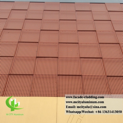 Telas de alumínio de revestimento metálico de corte a laser para decoração de revestimento de parede de tela