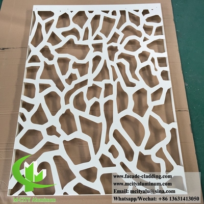 Ecrã de metal decorativo Ecrã de alumínio para cerca de jardim com design de corte a laser