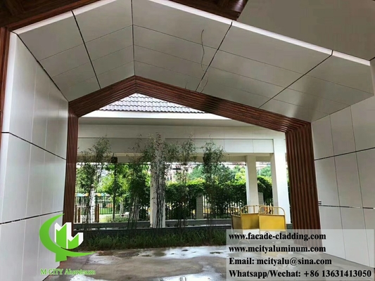 Revestimento metálico de alumínio, revestimento de parede sólida de chapas metálicas para telhados e fachadas