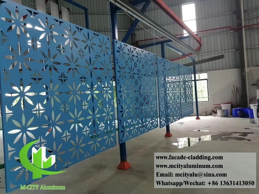3D de fachada de perforação de tela de metal folha de alumínio revestimento para decoração exterior