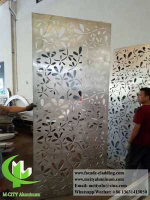 Painéis de alumínio para decoração de edifícios, revestidos em pó