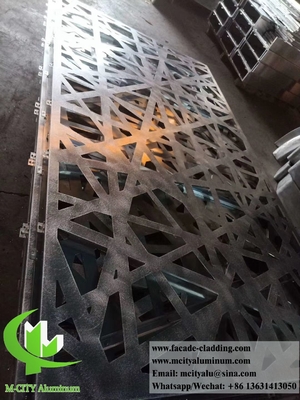 Painel de parede de alumínio, em cnc, para decoração de fachadas de edifícios