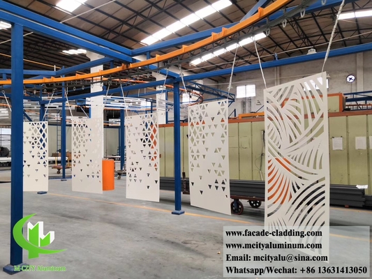 Painel decorativo de alumínio para fachada de revestimento de parede com tela de metal cortada a laser